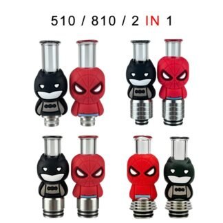 510/810/2-In-1 Glass Silicone Drip Tip